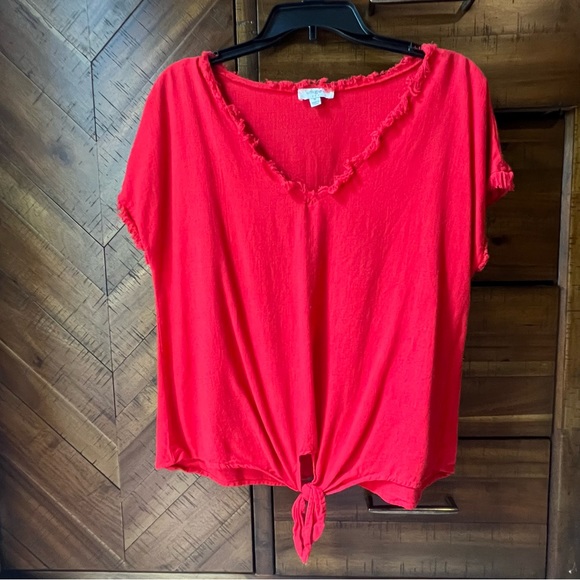 Bright Red Umgee Top - Picture 1 of 3